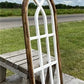 2 Tone Arched Cathedral Window Frame, Wooden Church Frame, Gothic Window Frame