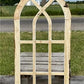 2 Tone Arched Cathedral Window Frame, Wooden Church Frame, Gothic Window Frame