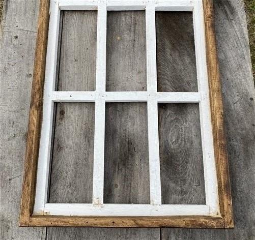 2 Tone Arched Cathedral Window Frame, Wooden Church Frame, Gothic Window Frame