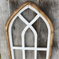 2 Tone Arched Cathedral Window Frame, Wooden Church Frame, Gothic Window Frame