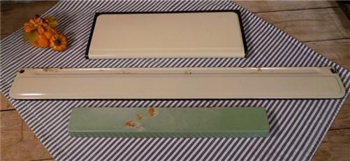 Porcelain stove panels - Monogram Oven Panels, Architectural Salvage Parts, Porcelain Stove Oven Door, by The Old Grainery...