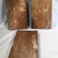 3 Plinth Blocks, Door Trim Molding Architectural Salvage, Wood Rosettes C59,