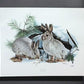 Art & Collectibles > Prints > Lithographs - Richard Timm, Snowshoe Hare, Signed Print, 28x22 Wade Collection, Plate 25 by...