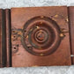 2 Plinth Blocks, Door Trim Molding Architectural Salvage, Wood Bullseye C35