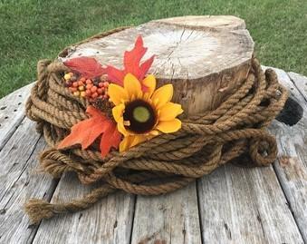 Hemp rope - Over 80' Hemp Rope 1/2" Diameter Used Pulled Hay Carrier Barn Vintage Decor A9 by The Old Grainery (80in lengt...