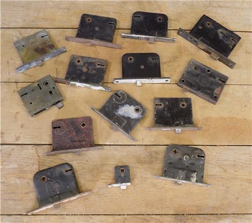 Dead Bolt - 14 Locks Rim Latch Dead Bolt Architectural Salvage Door Hardware Mortise A1 by The Old Grainery (14, Architect...