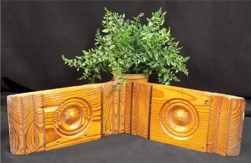Plinth Block - 2 Plinth Blocks, Door Trim Molding, Architectural Salvage, Wood Bullseye C41, by The Old Grainery (10 in, 4...