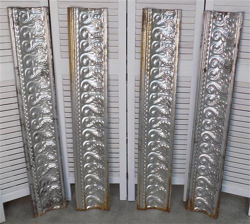 Tin Panels - 4 Ceiling Tin Panels, Vintage Reclaimed Molding Architectural Salvage A52, by The Old Grainery (Ceiling, Coun...