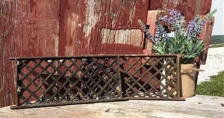 Cast iron grate - 2 Flat Cast Iron Grates Fretwork Vent Covers Air Return Architectural Salvage A9 by The Old Grainery (ai...
