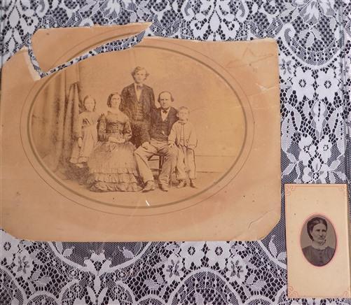 Civil War Era Tintype, Black White Sepia Children Baby Photos, Nurse Photos