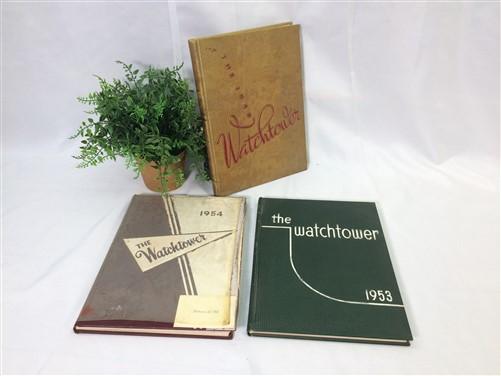 Books - 1952-54 Watchtower Yearbook, Rock Island Illinois Senior High School, Genealogy by The Old Grainery (ancestry, ann...