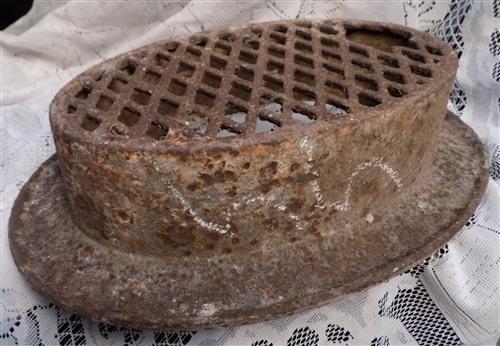 Cast iron grate - Ornamental Cast Iron Vent, Architectural Salvage, Decorative Sunken Grate C, by The Old Grainery (Air Re...