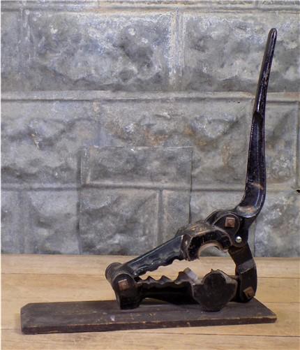 Cork Press - Gypsy Apothecary Bottle Cork Press, Antique Cast Iron Druggist Chemist Tool, by The Old Grainery (Antique, Ap...
