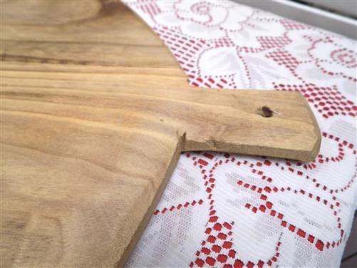 Round Wooden Bread Board, French Cutting Board, Rustic Chopping Board E18,