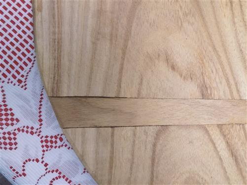 Round Wooden Bread Board, French Cutting Board, Rustic Chopping Board E23,
