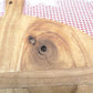Round Wooden Bread Board, French Cutting Board, Rustic Chopping Board E21,