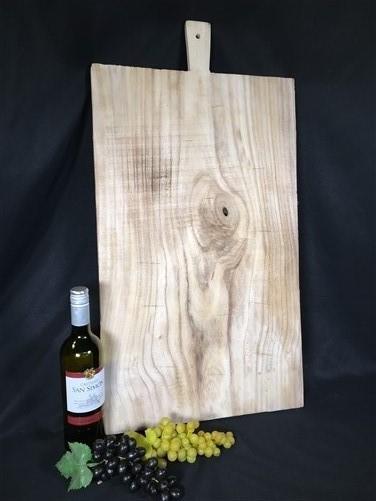 Bread Board - Wooden Rectangle Bread Board, French Cutting Board, Rustic Chopping Board E, by The Old Grainery (Beige, cha...