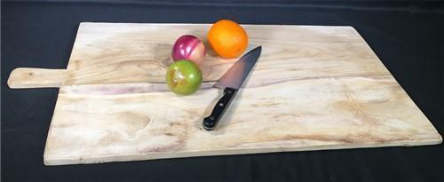 Bread Board - Wooden Rectangle Bread Board, French Cutting Board, Rustic Chopping Board D, by The Old Grainery (Beige, cha...