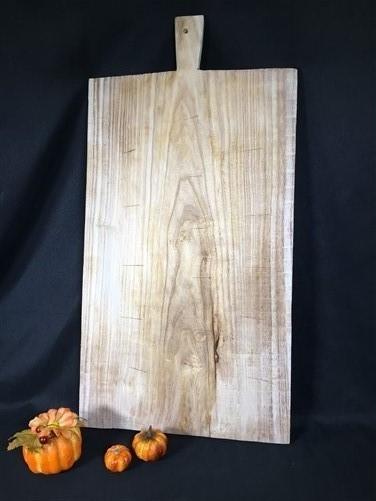 Bread Board - Wooden Rectangle Bread Board, French Cutting Board, Rustic Chopping Board B, by The Old Grainery (Beige, cha...
