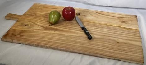 Bread Board - Wooden Rectangle Bread Board, French Cutting Board, Rustic Chopping Board L, by The Old Grainery (Beige, cha...