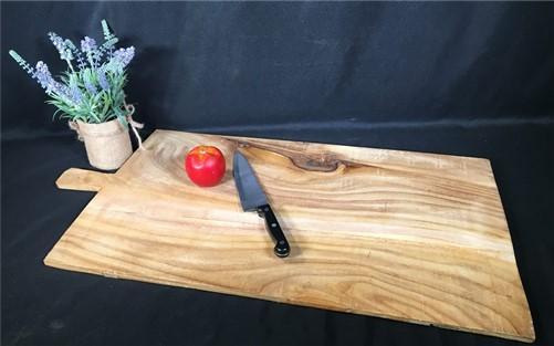 Bread Board - Wooden Rectangle Bread Board, French Cutting Board, Rustic Chopping Board I, by The Old Grainery (Beige, cha...