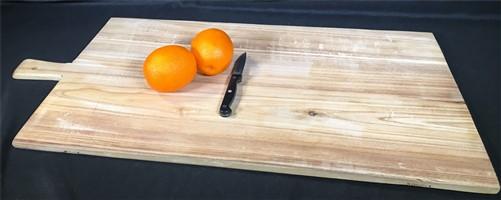 Bread Board - Wooden Rectangle Bread Board, French Cutting Board, Rustic Chopping Board S, by The Old Grainery (Beige, cha...