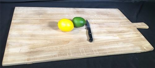 Bread Board - Wooden Rectangle Bread Board, French Cutting Board, Rustic Chopping Board R by The Old Grainery (Beige, char...