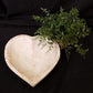Dough Bowls - White Wood Heart Bread Dough Bowl, Rustic French Country Carved Centerpiece A9 by The Old Grainery (bread bo...