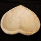 Dough Bowls - White Wood Heart Bread Dough Bowl, Rustic French Country Carved Centerpiece A9 by The Old Grainery (bread bo...
