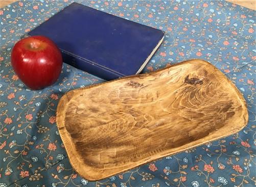 Wood Bowl - Small Dark Wood Bowl, Rustic Farmhouse Table Decor, Carved Wood Bread Bowl P, by The Old Grainery (bread, brea...