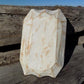 White Wood Bowl, Rustic Farmhouse Table Decor, Mini Carved Wood Bread Bowl G,