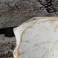 White Wood Bowl, Rustic Farmhouse Table Decor, Mini Carved Wood Bread Bowl G,