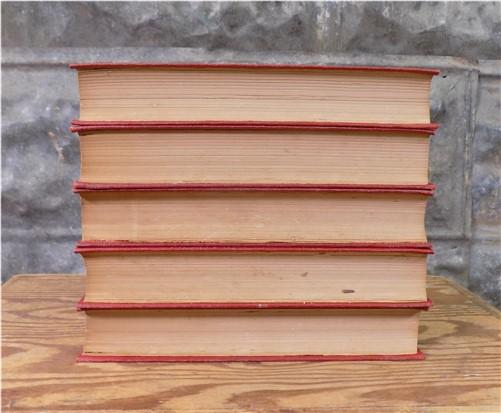 5 Decorative Books, Crafts Arts Project Wedding Library Instant Decor Vintage A,