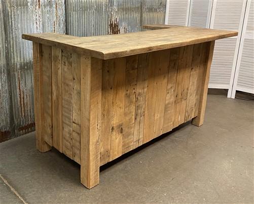 front Bar - 6' Amish Made Front Bar, Custom Made to Order, Pine Wood Bar, Rustic Front Bar by The Old Grainery (Amish fron...