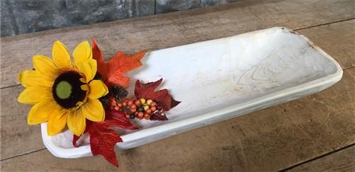 Tray - Light Wood Bowl, Medium Carved Wood Bread Bowl, Rustic Farmhouse Table Decor A21 by The Old Grainery (bowl, bread b...