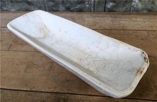 Tray - Light Wood Bowl, Medium Carved Wood Bread Bowl, Rustic Farmhouse Table Decor A21 by The Old Grainery (bowl, bread b...