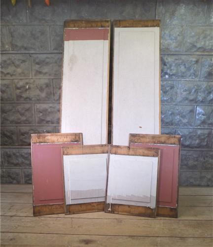 Door Panels - 6 Wooden Door Panels, Cupboard Furniture Architectural Salvage, Art Craft K, by The Old Grainery (art, craft...