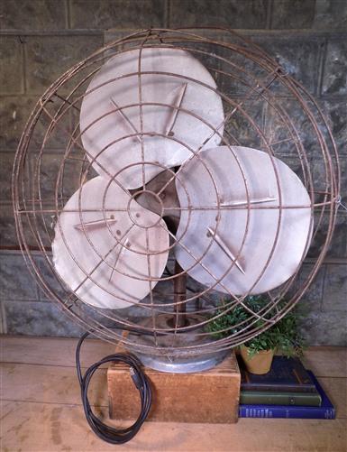 Fan - Westinghouse Electric Fan Type FHT, 24 Inch Metal Blades, Serial#11795548 by The Old Grainery (Black, Chrome, collec...