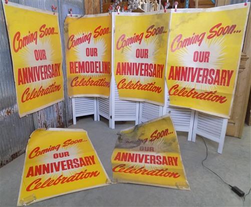 Signs - Shell Gas Station Pump Signs, Vintage Advertising Litho, Anniversary Remodeling by The Old Grainery (Advertising,...
