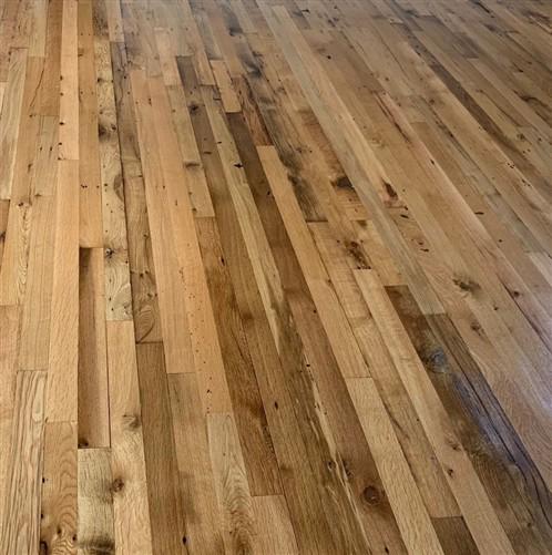 Home & Living > Home Improvement > Flooring - New Oak Wood, Smooth Top Oak Flooring, Hardwood Floor Tongue Groove by The O...