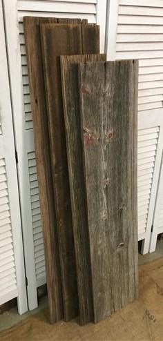 4 Barn Wood Reclaimed Planks, Wall Siding Boards, Lumber Floating Shelf A29