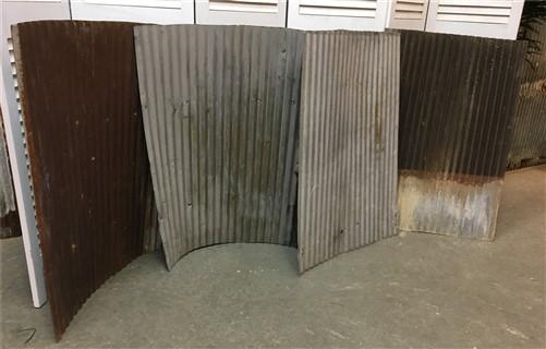 Roofing tin - 4 Galvanized Tin Sheets, Roof Ceiling Sink Backsplash, Architectural Salvage A18 by The Old Grainery (backsp...