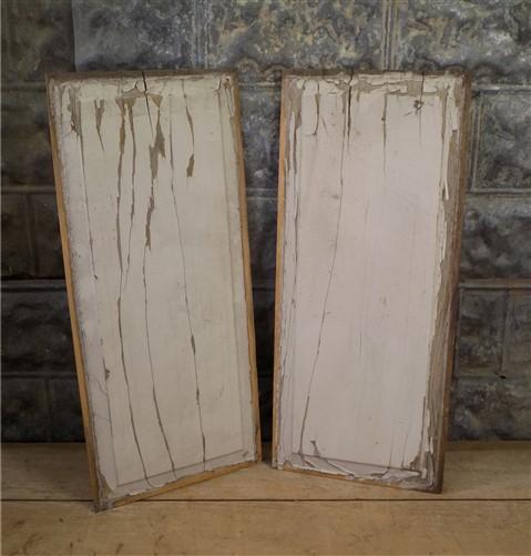 Door Panels - 2 Wooden Door Panels, Cupboard Furniture Architectural Salvage, Art Craft X, by The Old Grainery (art, Brown...