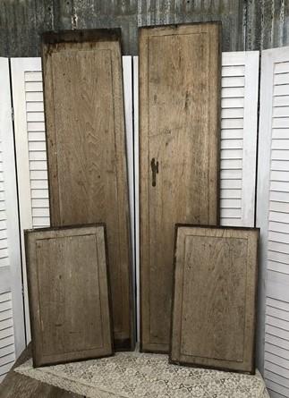 Wooden Door panels - 4 Wooden Door Panels, Cupboard Furniture Architectural Salvage, Art Craft A26 by The Old Grainery (ar...