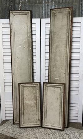 Wooden Door panels - 4 Wooden Door Panels, Cupboard Furniture Architectural Salvage, Art Craft A25 by The Old Grainery (ar...