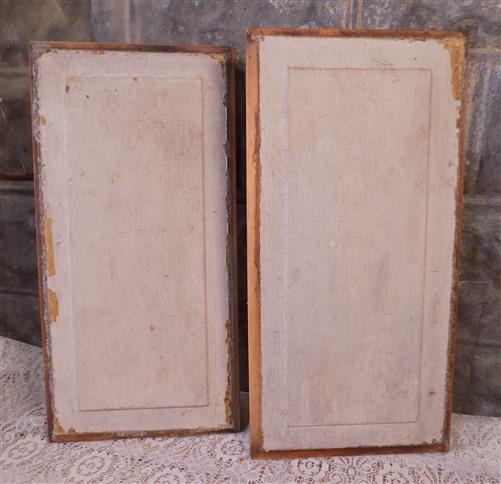 Wood panel - 2 Wooden Door Panels, Cupboard Furniture Architectural Salvage, Art Craft A11, by The Old Grainery (arts, cra...