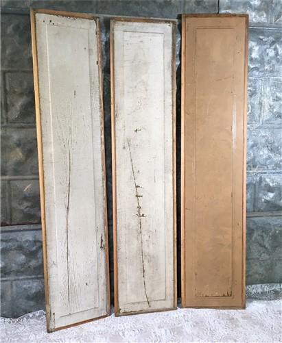 Door Panels - 3 Wooden Door Panels, Cupboard Furniture Architectural Salvage, Art Craft A37 by The Old Grainery (art, chip...