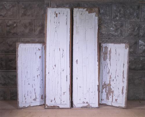 Wood panel - 4 Wooden Door Panels, Cupboard Furniture Architectural Salvage, Art Craft A14, by The Old Grainery (Chippy Pa...