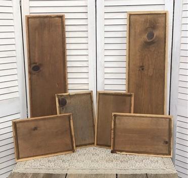 Wooden Door panels - 6 Wooden Door Panels, Cupboard Furniture Architectural Salvage, Art Craft A31 by The Old Grainery (ar...