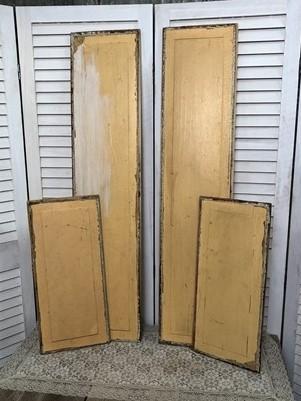 Wooden Door panels - 4 Wooden Door Panels, Cupboard Furniture Architectural Salvage, Art Craft A32 by The Old Grainery (ar...
